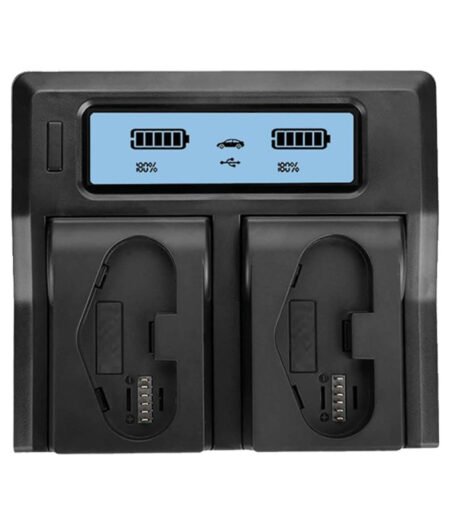Dual Battery Charger with USB port for Canon LP E19