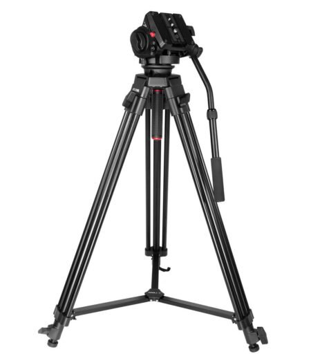 KINGJOY VT-2100L with head VT-3530  professional heavy duty video tripod for camcorder