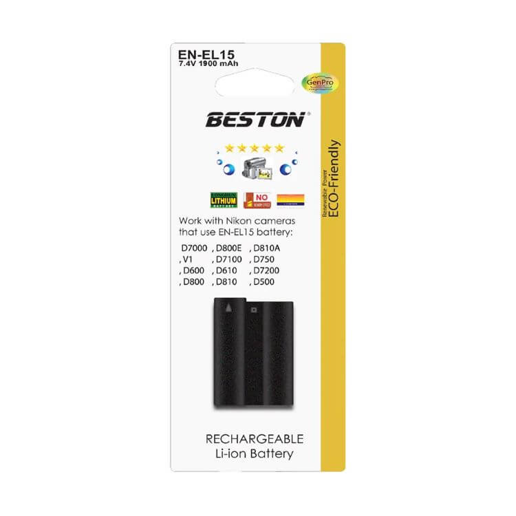 Foto-General-Egypt-Beston-Battery-EN-EL15-For-Nikon1900mAh