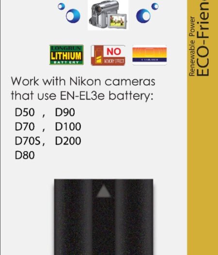 Beston EN-EL3E Replacement Battery for Nikon
