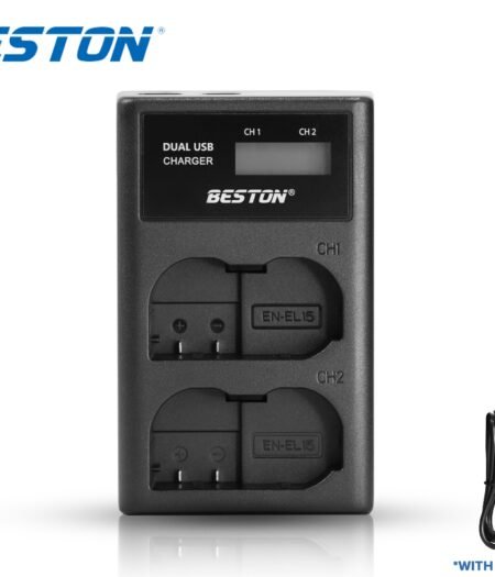 Beston EN-EL15 Double Charger USB for Nikon