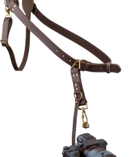 Leather camera strap