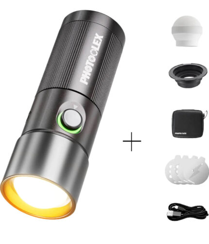 PHOTOOLEX Magnetic 10 Gobos 4 Colors Photography Spotlight