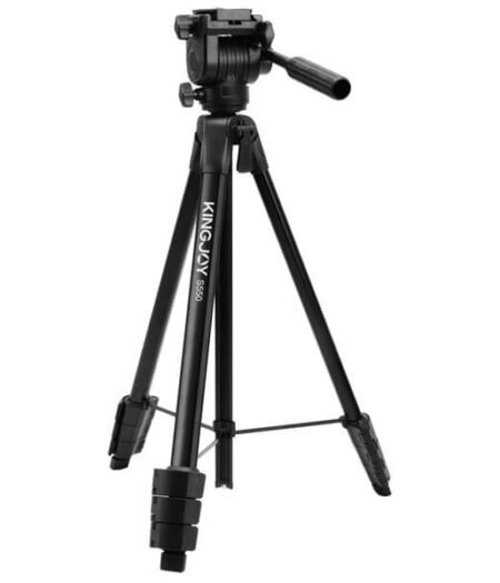 Kingjoy S550+VT-200 4-Section Entry-Level Smartphone Mirrorless Camera Photography and Videography Tripod