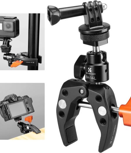 K&F Concept MS26 Super Clamp Camera Clamp with 360° Ball head