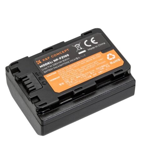 K&F Concept NP-FZ100 Battery for Sony High Capacity 2280mAh Replacement Camera Battery