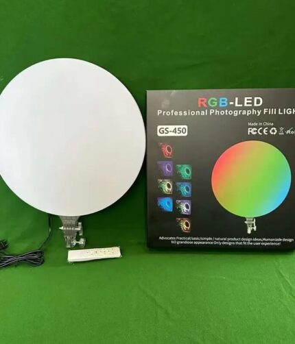 RGB LED Lamp GS-450 – Compact Round LED Panel Light