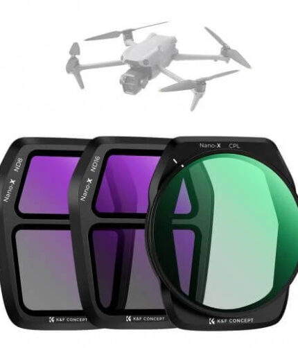 K&F Concept 3Pack ND CPL Filter Set for DJI Air 3S, CPL + ND8 + ND16 Neutral Density Polarizer Multi-Function Filters Drone Lens Accessories