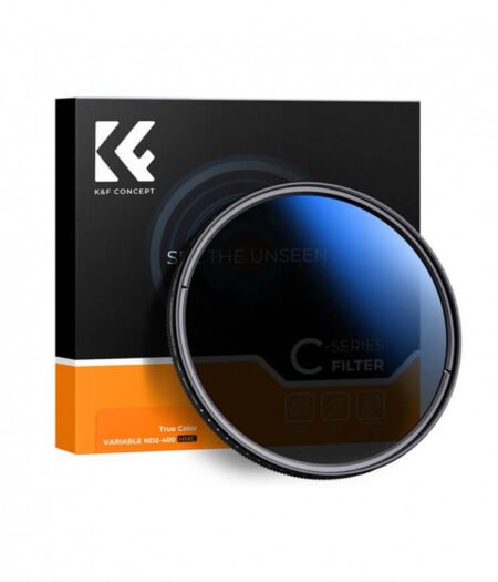 K&F Concept True Color Variable ND2-400 (1-9 Stops) ND Lens Filter Adjustable Neutral Density Filter with 18 Multi-Layer Coatings for Camera Lens C Series