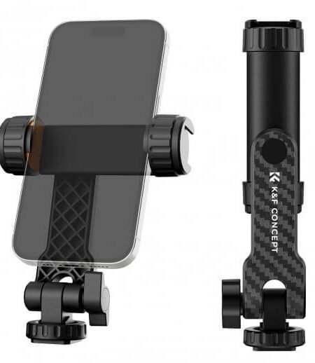 K&F Concept MS12 Phone Holder with Dual Cold Shoe Mounts (KF31.084)