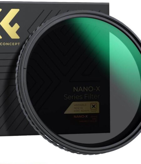 K&F Concept 49mm Fader ND2-32 (1-5 Stop) Variable ND Lens Filter Neutral Density Filter for Camera Lens NO X Spot Nanotec Ultra-Slim Weather-Sealed