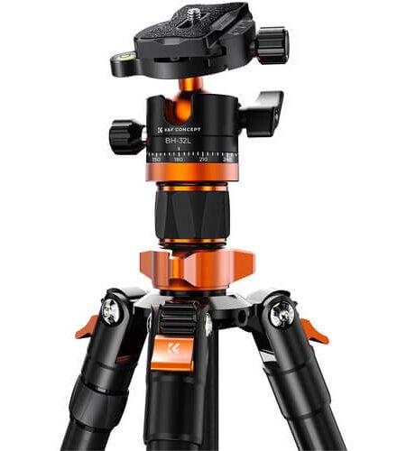 K&F Concept K255A7 Aluminum Tripod with BH-32L Ball Head KF09.145