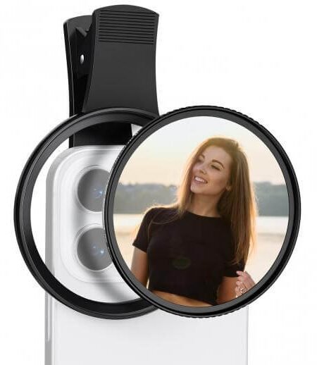 K&F Concept 67mm Clip-on Black Mist 1/8 Phone Camera Lens Filter Kit Applicable to All Mobile Phone Models