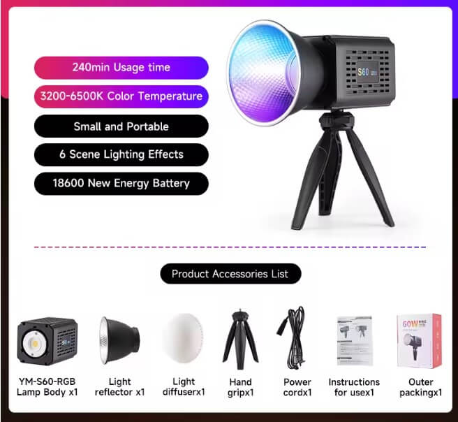 foto-general-egypt-YM-S60 RGB COB Light (6)