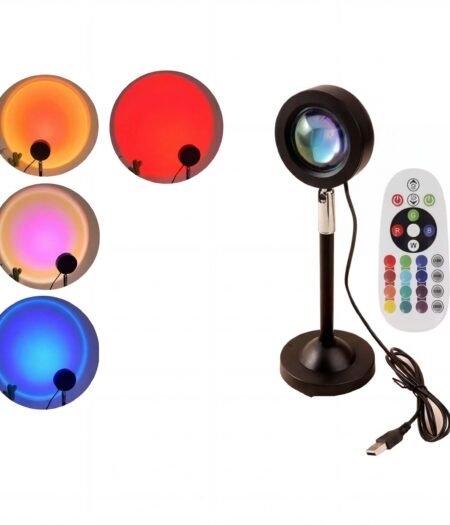 FC-16C2 Sunset Lamp Projector 360° Rotation – Multi-Color LED USB Night Light