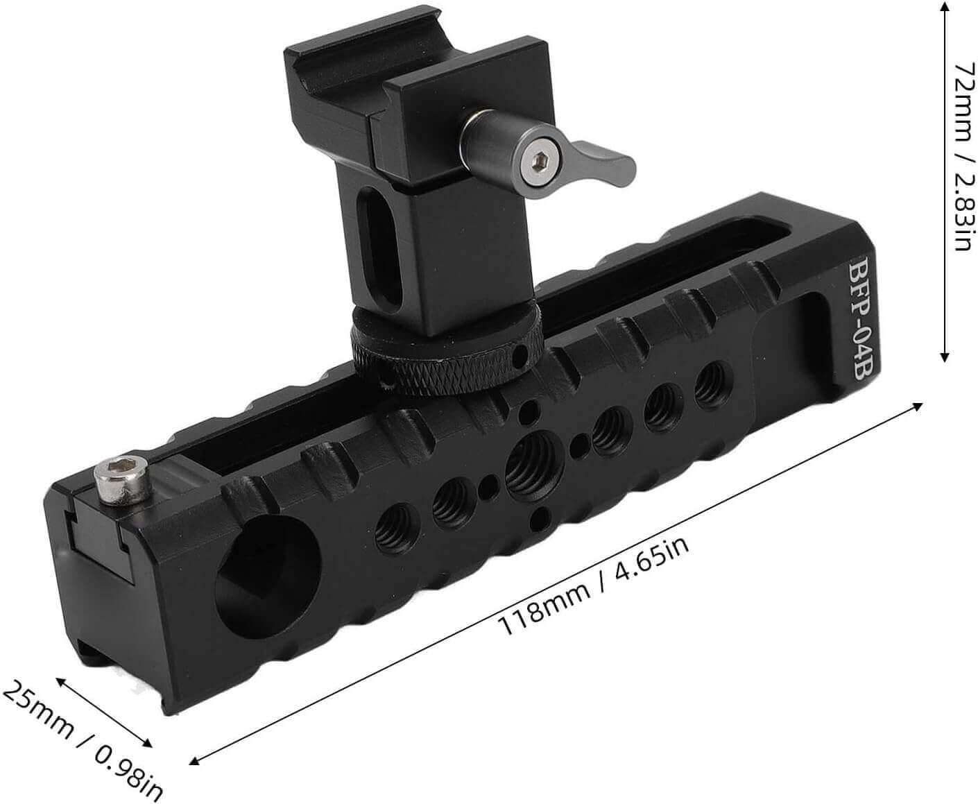 foto-general-egypt-Aluminum Camera Top Handle with Cold Shoe Mount-Universal Cage Grip BAFANG BFP-04B (2)