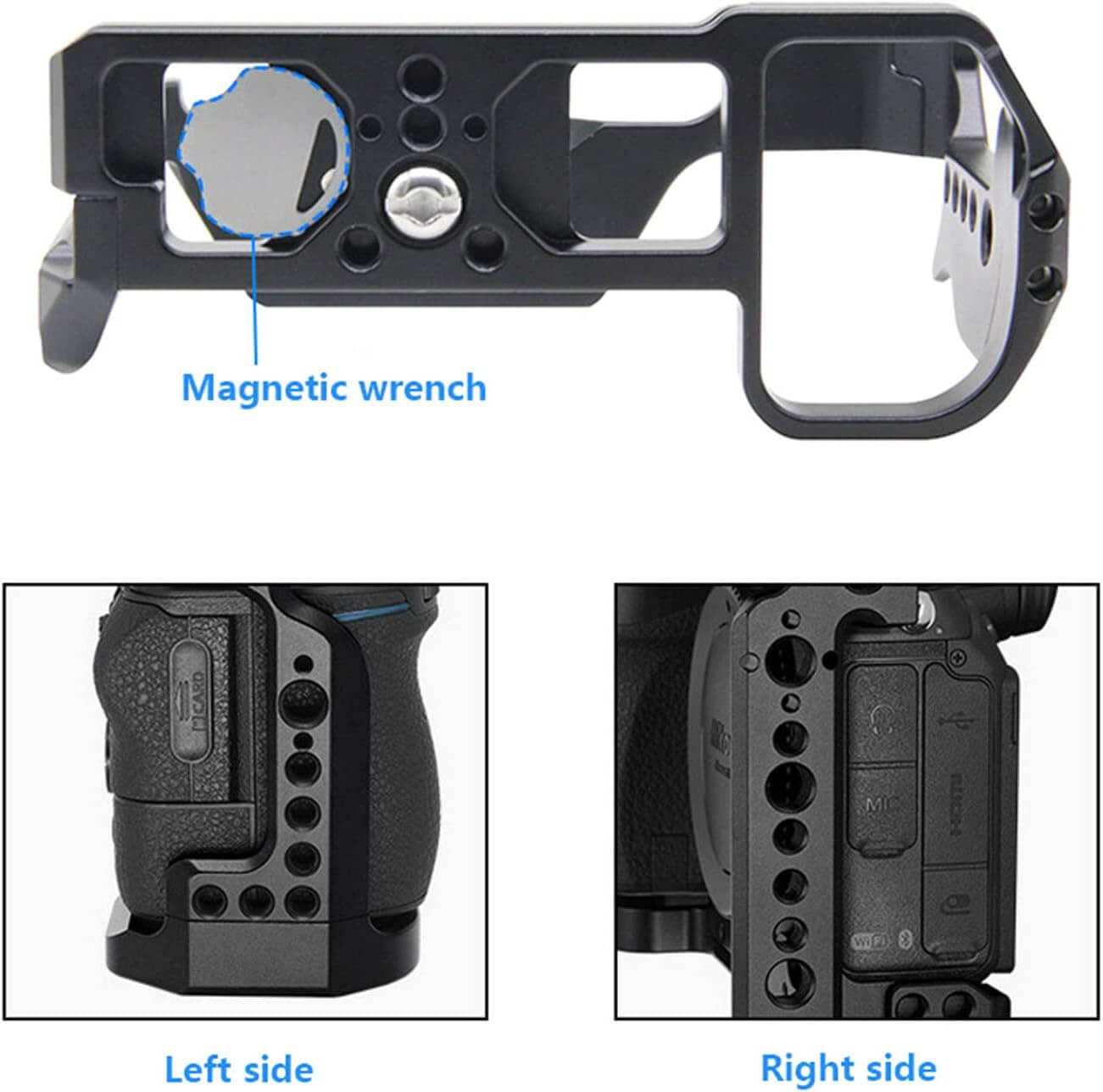 foto-general-egypt-BAFANG-Aluminum-Camera-Cage-for-Nikon Z5-Z6-Z7-Z6II-Z7II-Cameras (2)