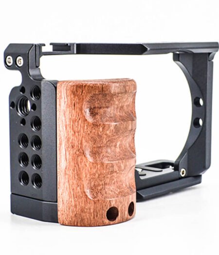 Full Metal Camera Cage for Sony ZV-E10 – Aluminum Alloy Stabilizer Rig with Multiple 1/4" Mounting Holes / BAFANG BFT-ZVE10