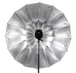 Parabolic Umbrella 165cm Silver with Diffuser for Studio Photography Lighting