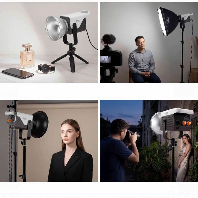 foto-general-egypt-DBK SLP019A 200W Bi-color COB LED Video Light-1 (1)