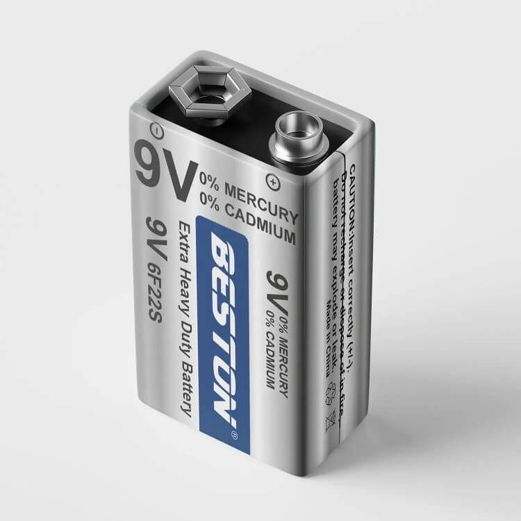BESTON 6F22S Extra Heavy Duty 9V Zinc-Carbon Battery-