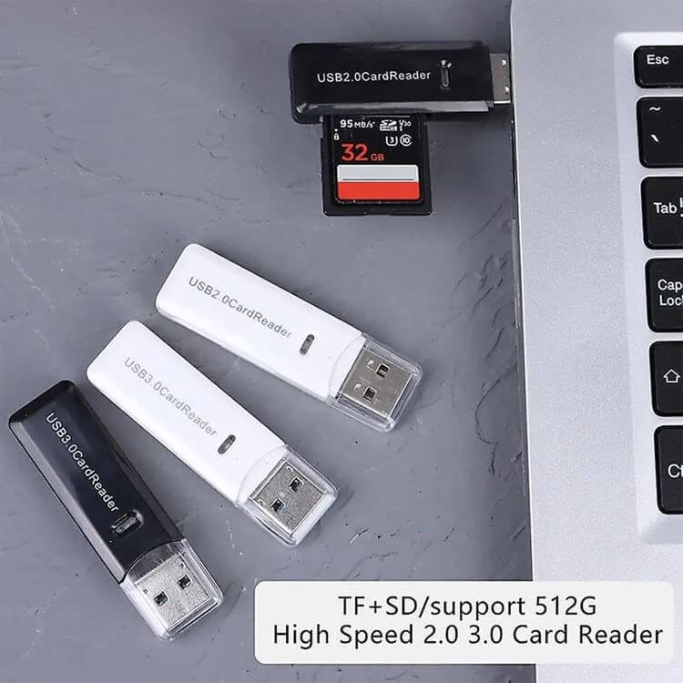General Pro CR2-1 USB 3.0 SD and MicroSD Memory Card Reader