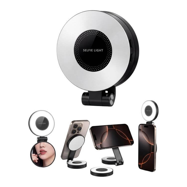 Herigo HR-PH010 2.5W 3 in 1 Magnetic Beauty Small Mirror Fill Light (1)